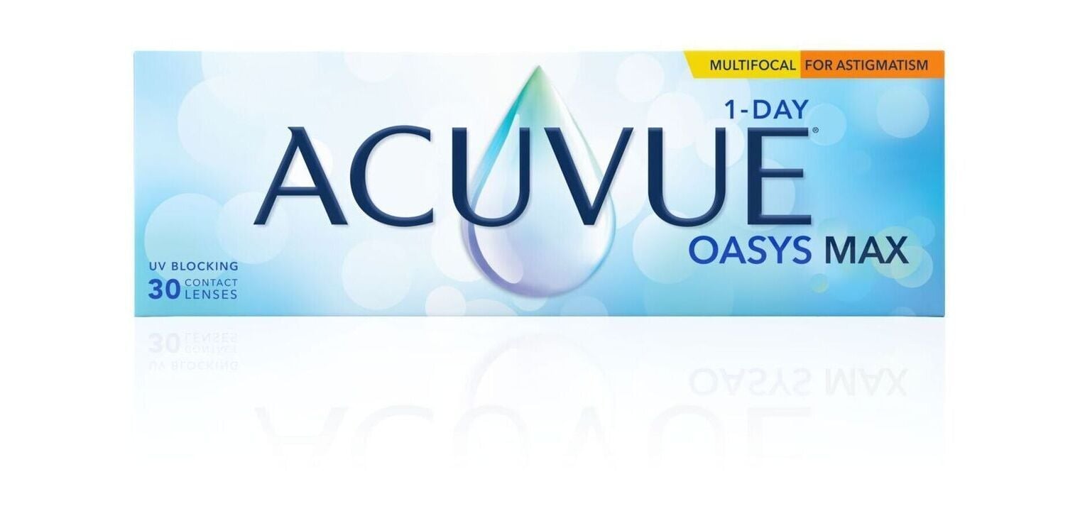 1-Day Acuvue Oasys Max Multifocal Astigmatism - 30er Schachtel - Tageslinsen