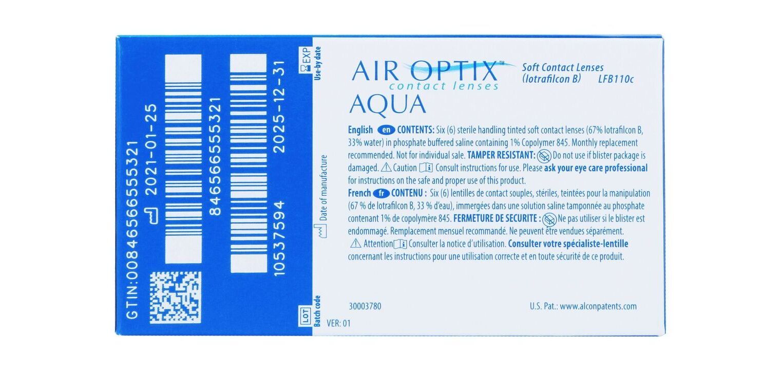 Lenti a contatto Air Optix AirOptix Aqua