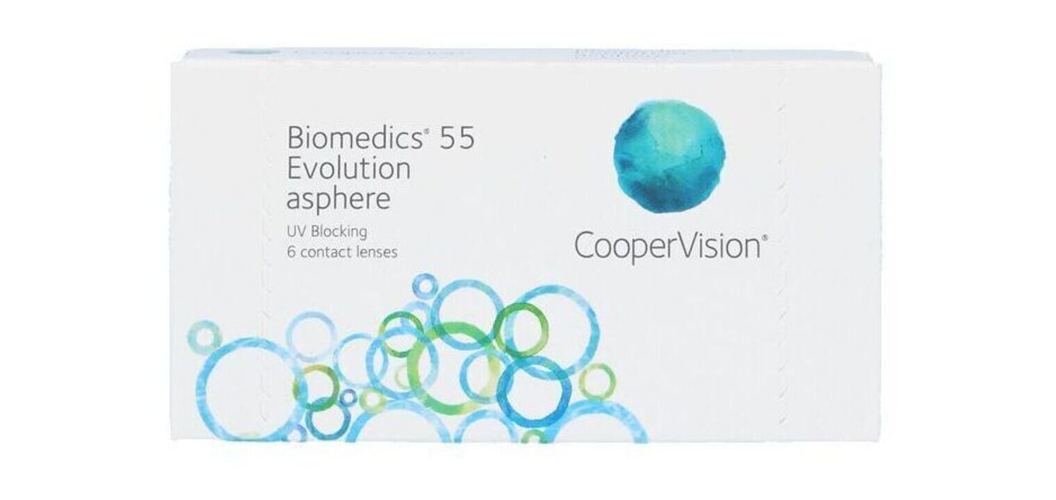 Biomedics 55 Evolution - 6er Schachtel - Monatslinsen