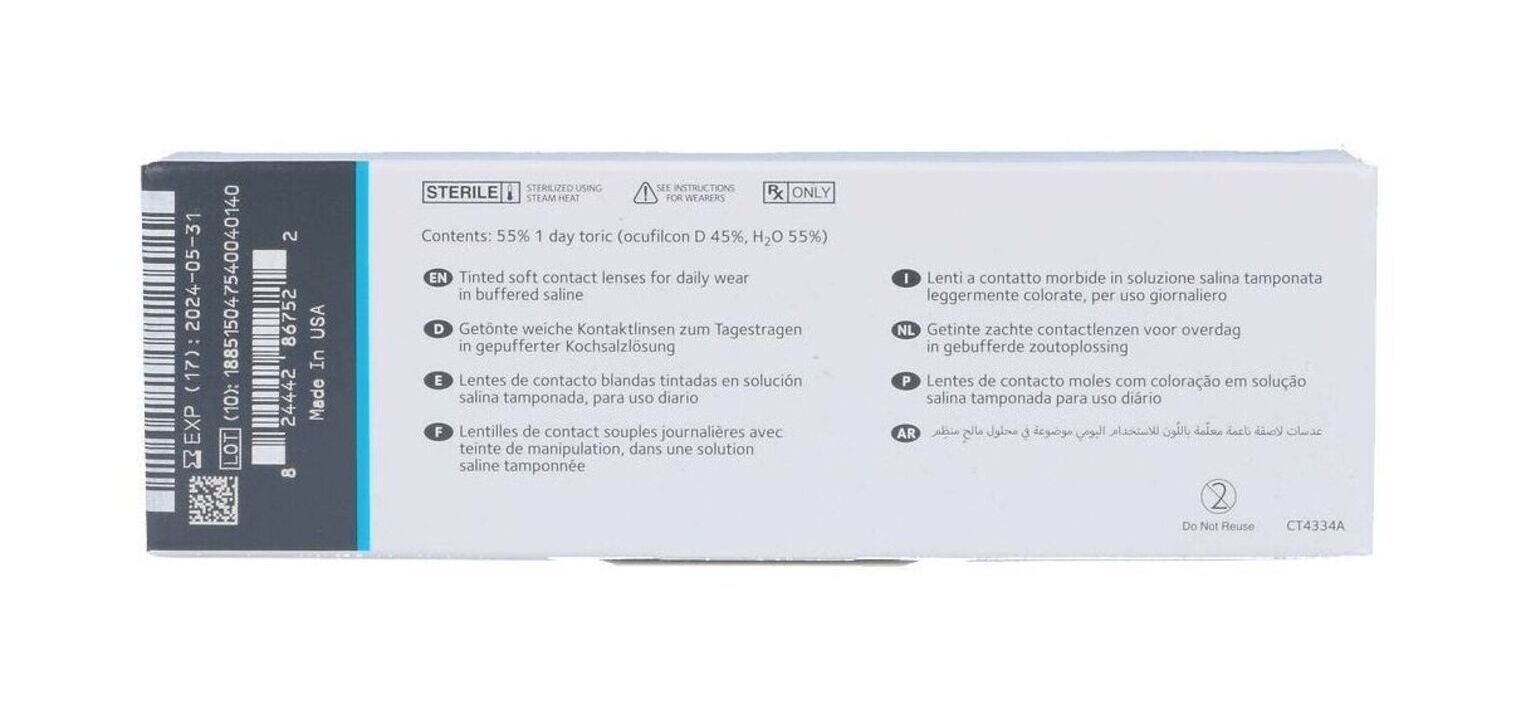 Biomedics 1 day Extra toric - 30er Schachtel - Tageslinsen