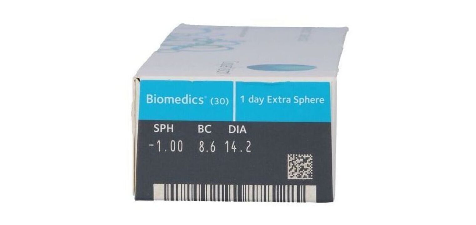 Biomedics 1 Day Extra - 30er Schachtel - Tageslinsen