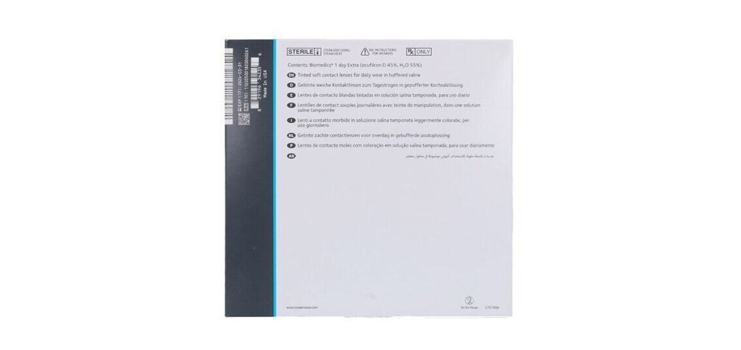 Biomedics 1 Day Extra - 90er Schachtel - Tageslinsen