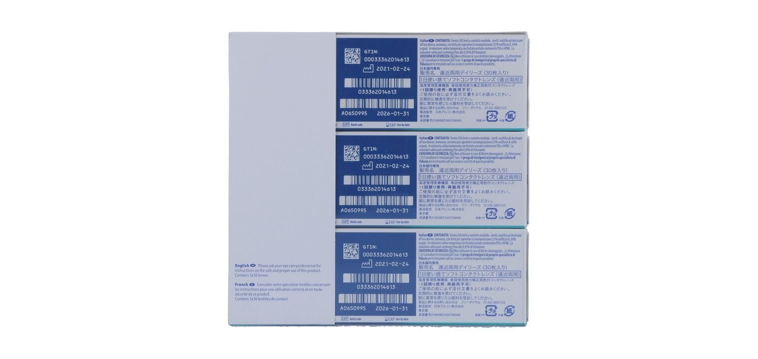 Dailies AquaComfort Plus Multifocal - Boîte de 90 - Lentilles Journalière