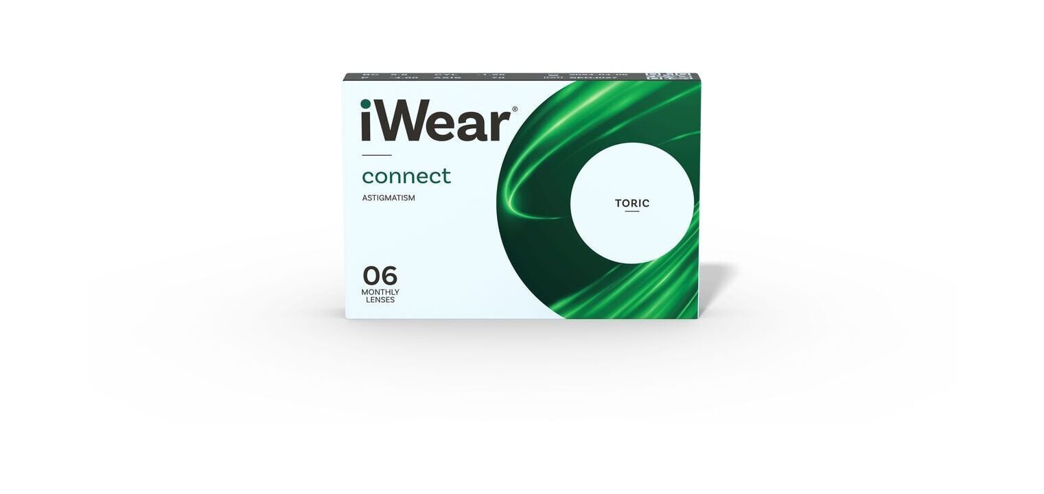 iWear Connect Astigmatism - 6er Schachtel - Monatslinsen