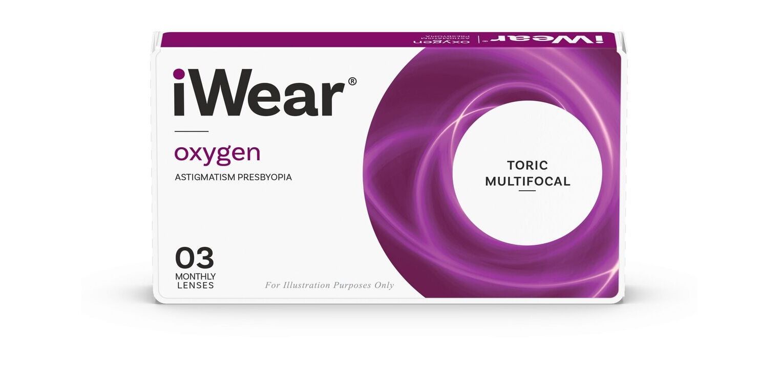 iWear Oxygen Astigmatism Presbyopia N - 3er Schachtel - Monatslinsen