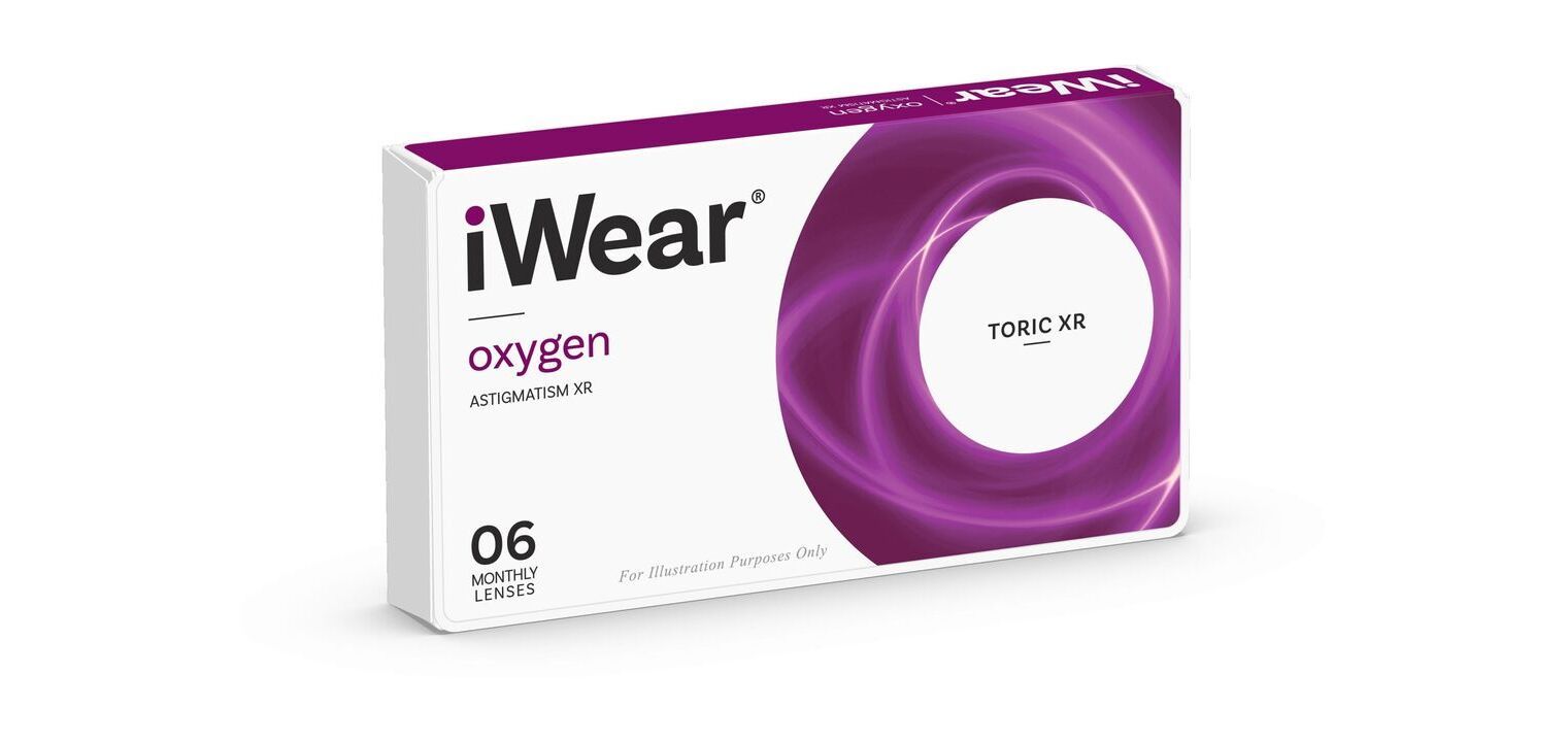 iWear Oxygen Astigmatism XR - Boîte de 6 - Lentilles Mensuelle