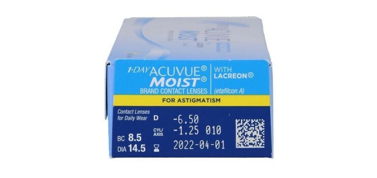 Lentilles de contact Acuvue 1Day Acuvue Moist For Astigmatism