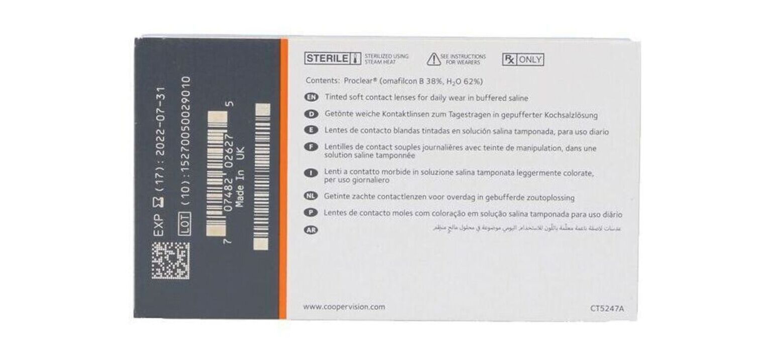 Proclear - scatola da 6 - Lenti a contatto Mensile