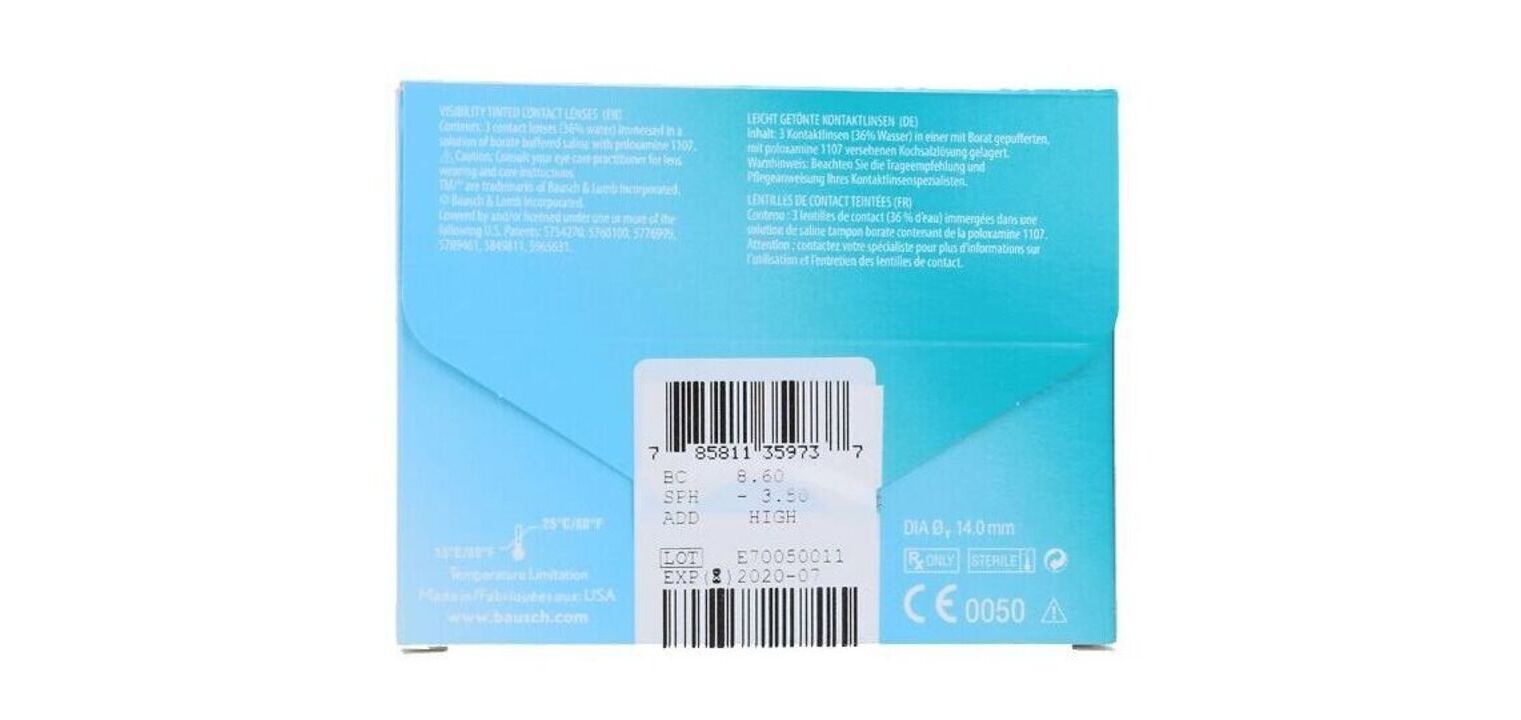 PureVision2 For Presbyopia - 3er Schachtel - Monatslinsen