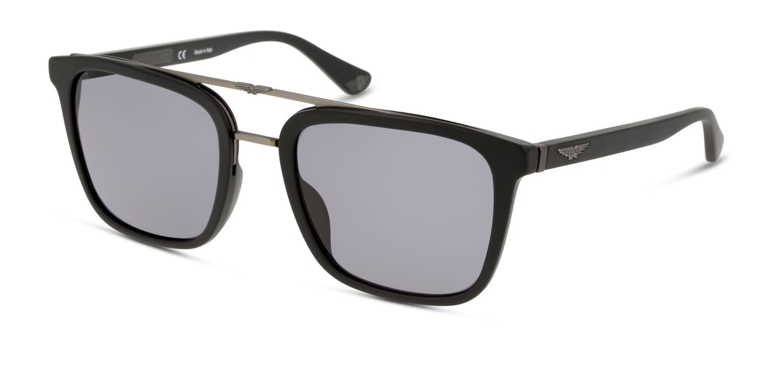 Police Sonnenbrillen Herr SPLB41 Clubmaster Schwarz McOptic