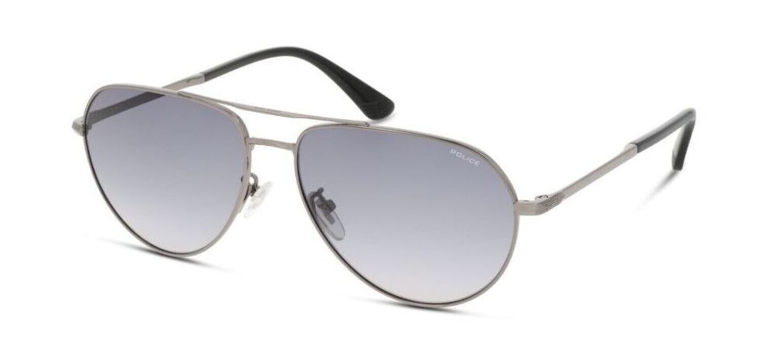 Occhiali da sole Uomo Police SPLE25 Pilot Grigio McOptic