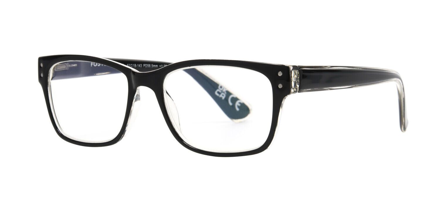 Lesebrille Foster Grant Quadratisch Calgary Schwarz