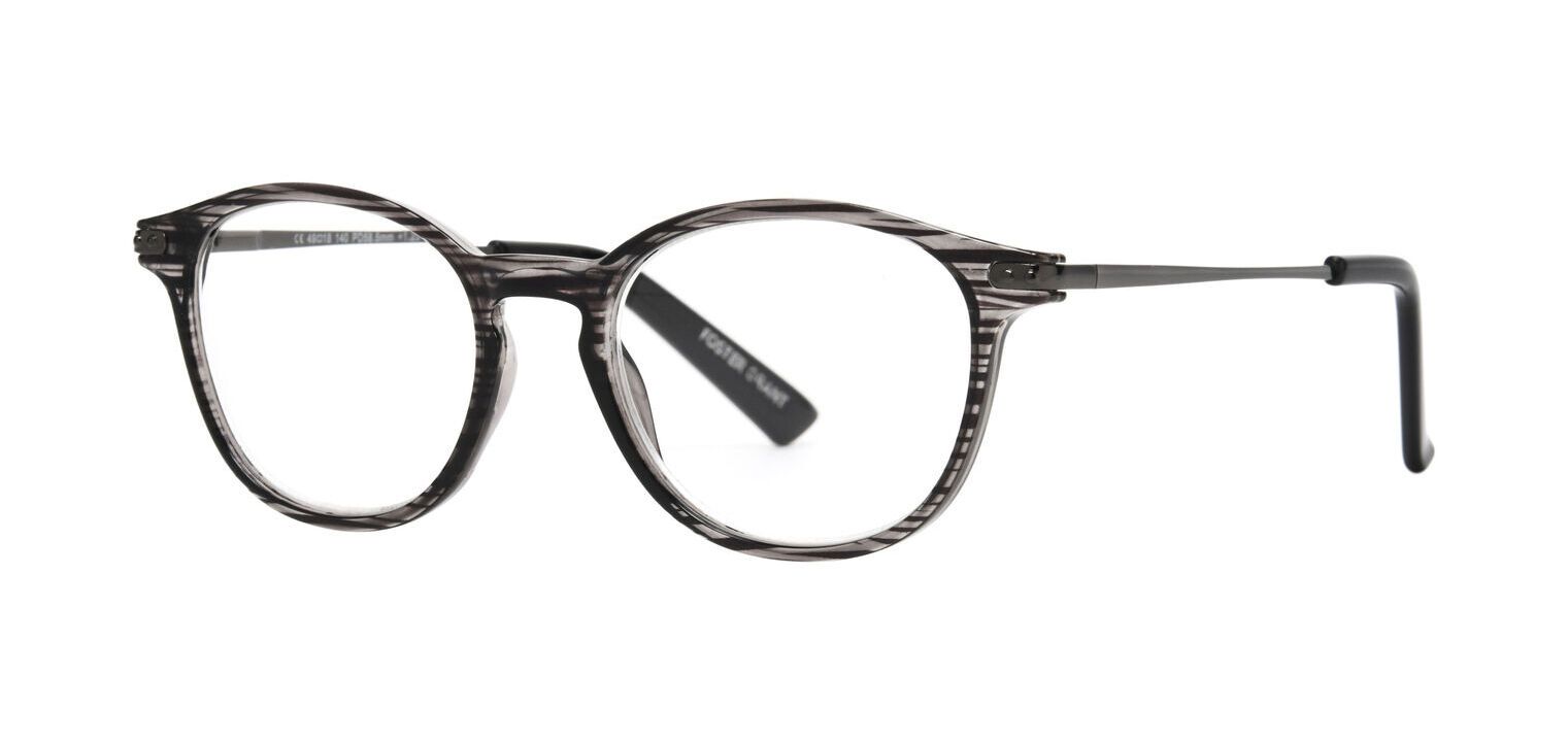 Occhiali anti luce blu Foster Grant Rotonda McKay Grigio McOptic