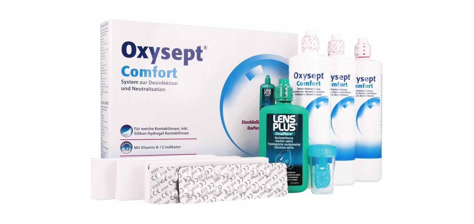 Produits d'entretien Oxysept 900 ml + 120 ml McOptic