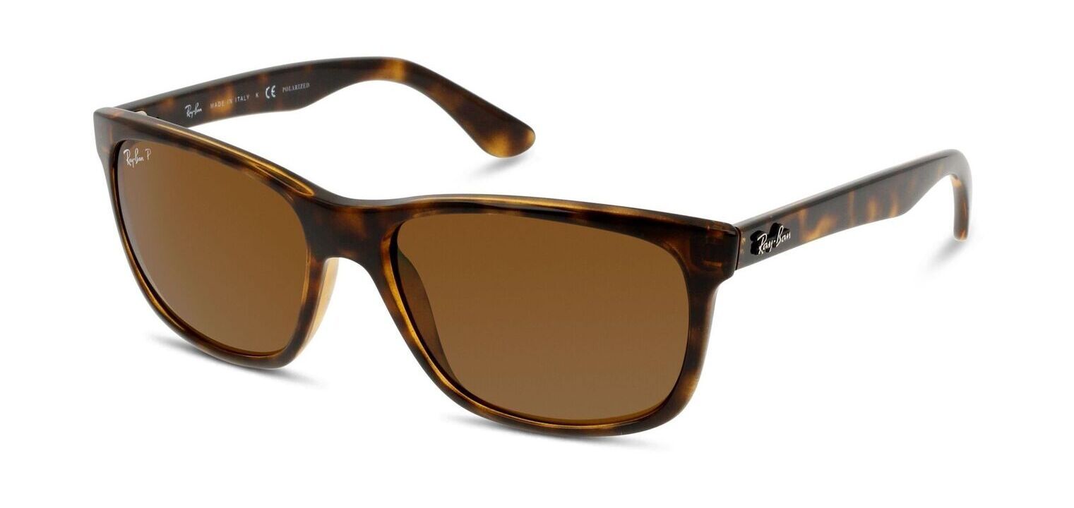 Occhiali da sole Ray-Ban Rettangolari 0RB4181 Tartarugato da Uomo