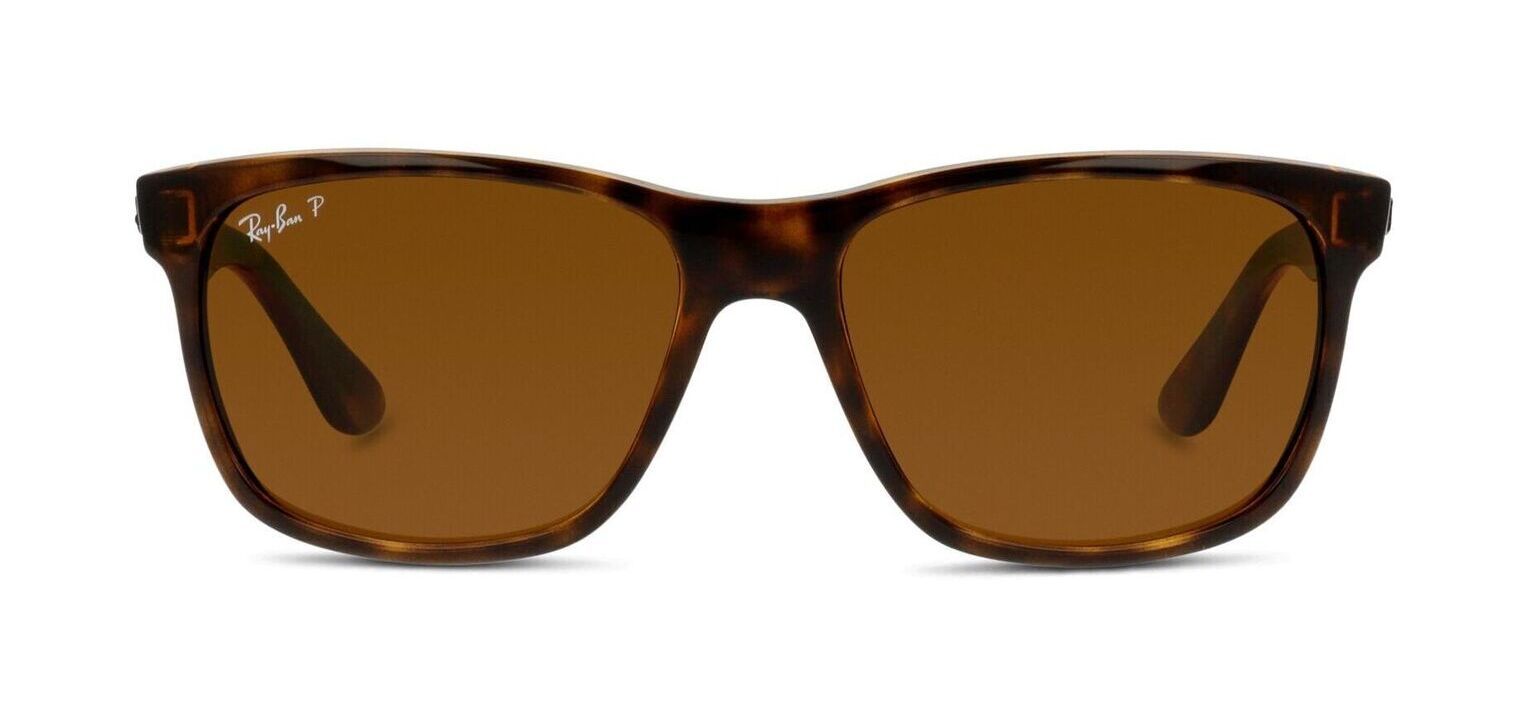 Occhiali da sole Ray-Ban Rettangolari 0RB4181 Tartarugato da Uomo