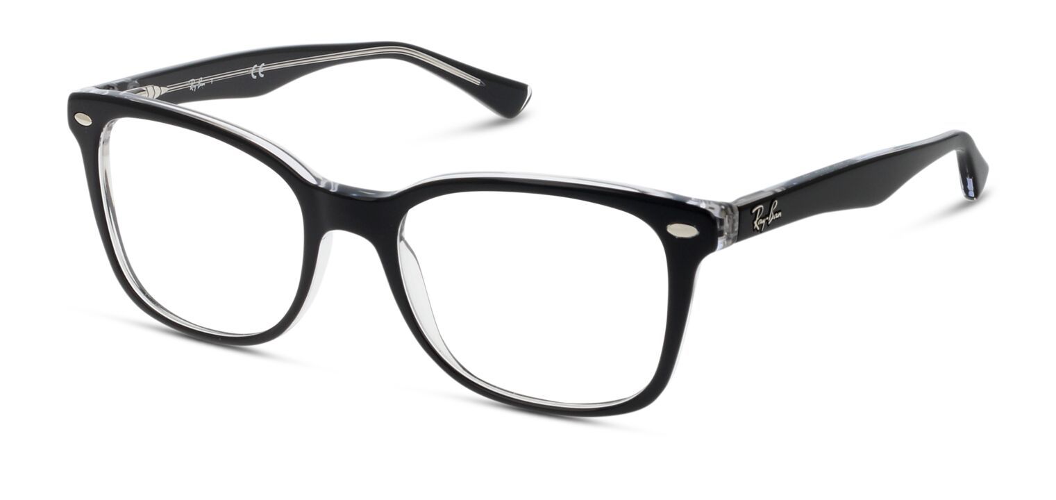 Ray-Ban Rechteckig Brillen 0RX5285 Schwarz für Damen