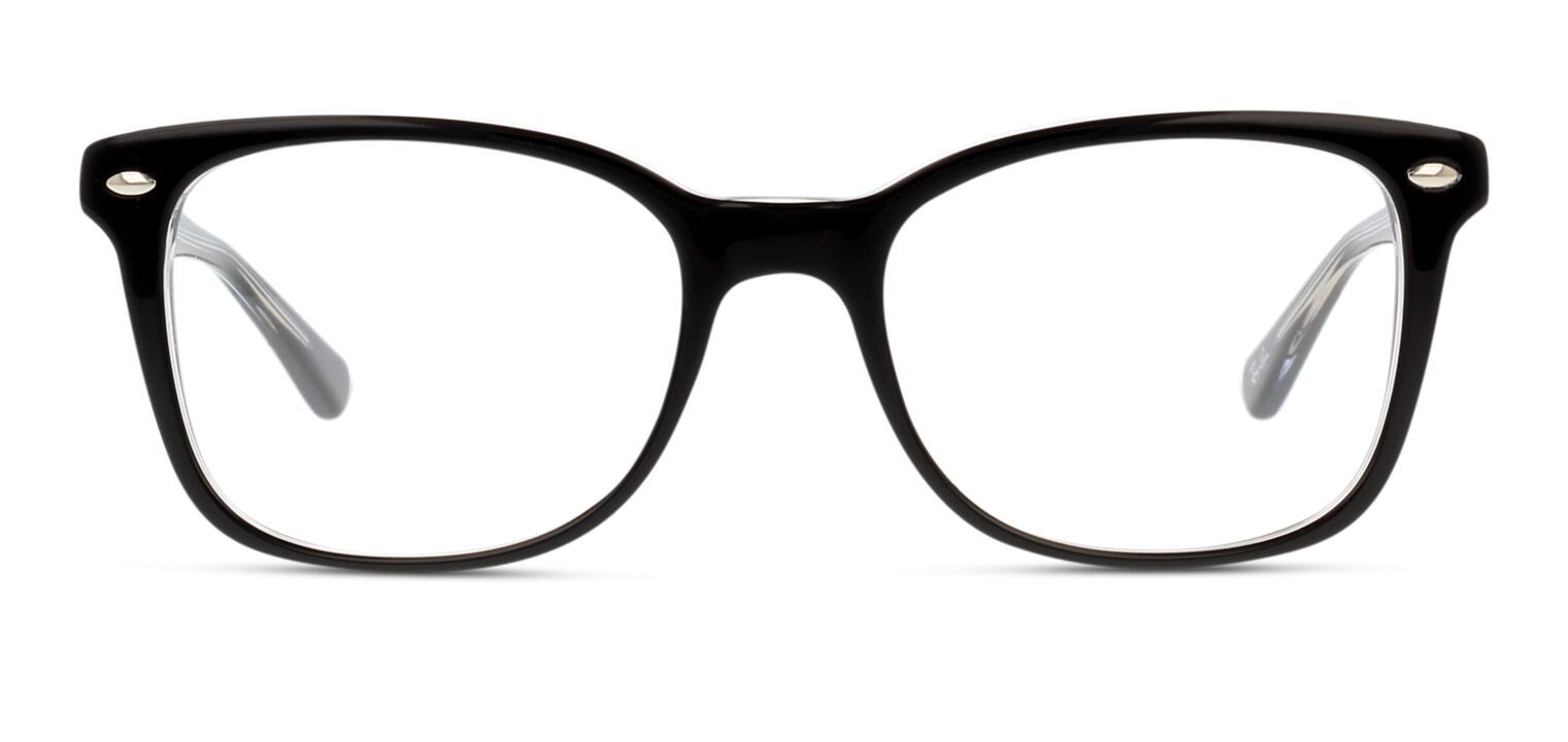 Ray-Ban Rechteckig Brillen 0RX5285 Schwarz für Damen