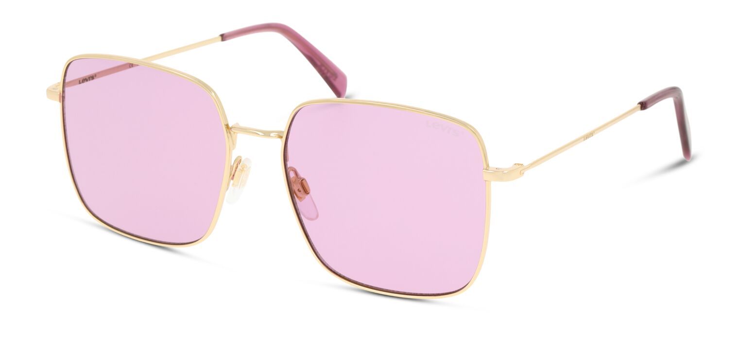 Occhiali da sole Donna Levis LV 1007/S Rettangolari Oro McOptic