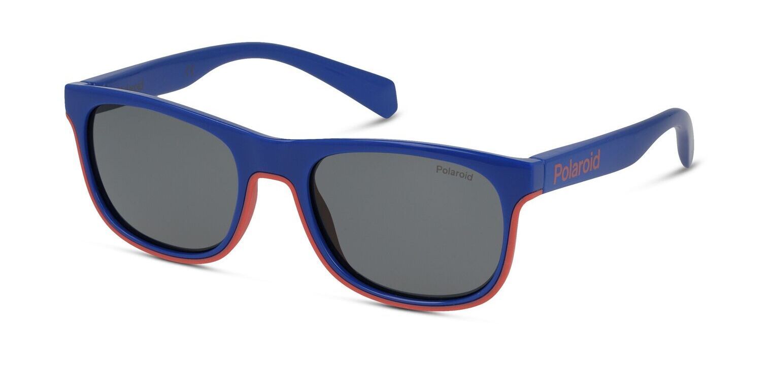 Polaroid Kids Rechteckig Sonnenbrillen PLD 8041/S Blau für Kinder