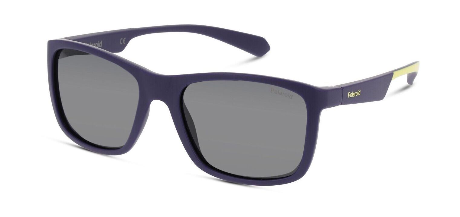 Occhiali da sole Polaroid Kids Rettangolari PLD 8053/S Blu da Bambino