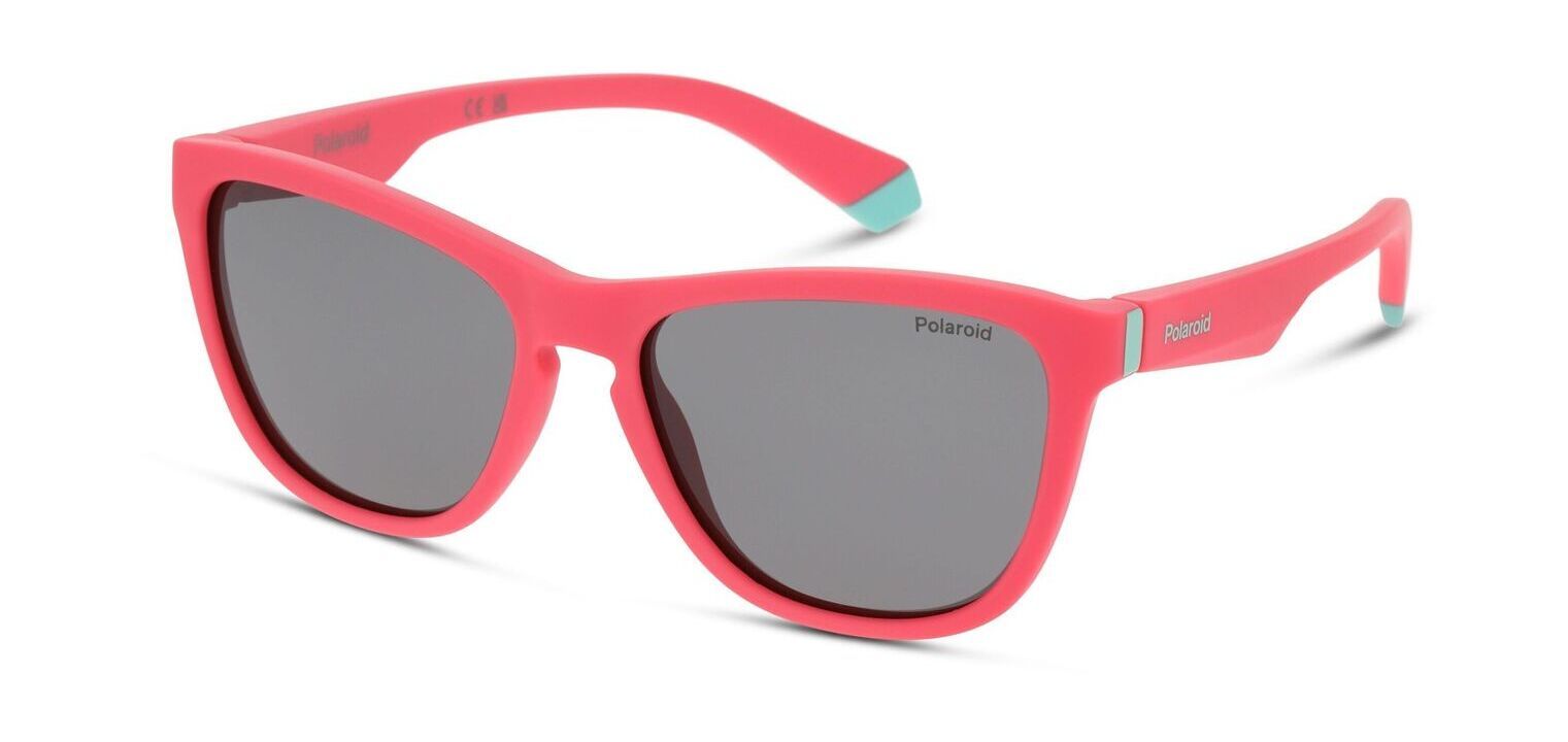 Occhiali da sole Polaroid Kids Rettangolari PLD 8056 S Rosa da Bambino McOptic