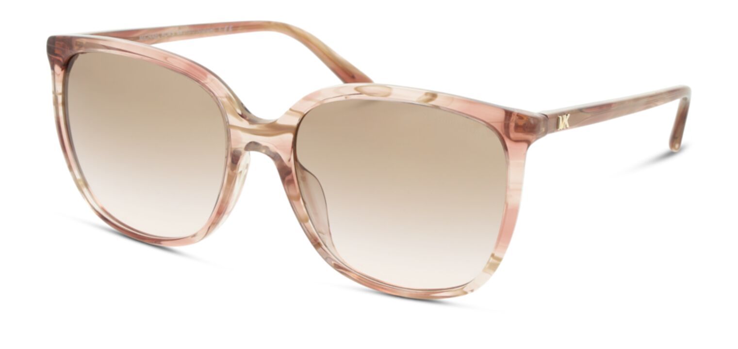 Lunettes de soleil Michael Kors Rectangle 0MK2137U Transparent pour Femme