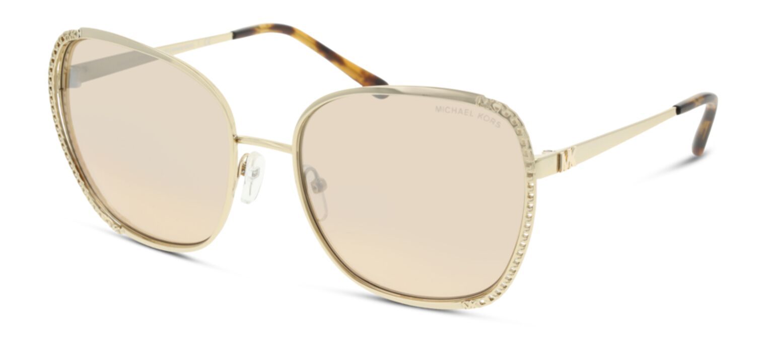 Occhiali da sole Donna Michael Kors 0MK1090 Rettangolari Oro McOptic