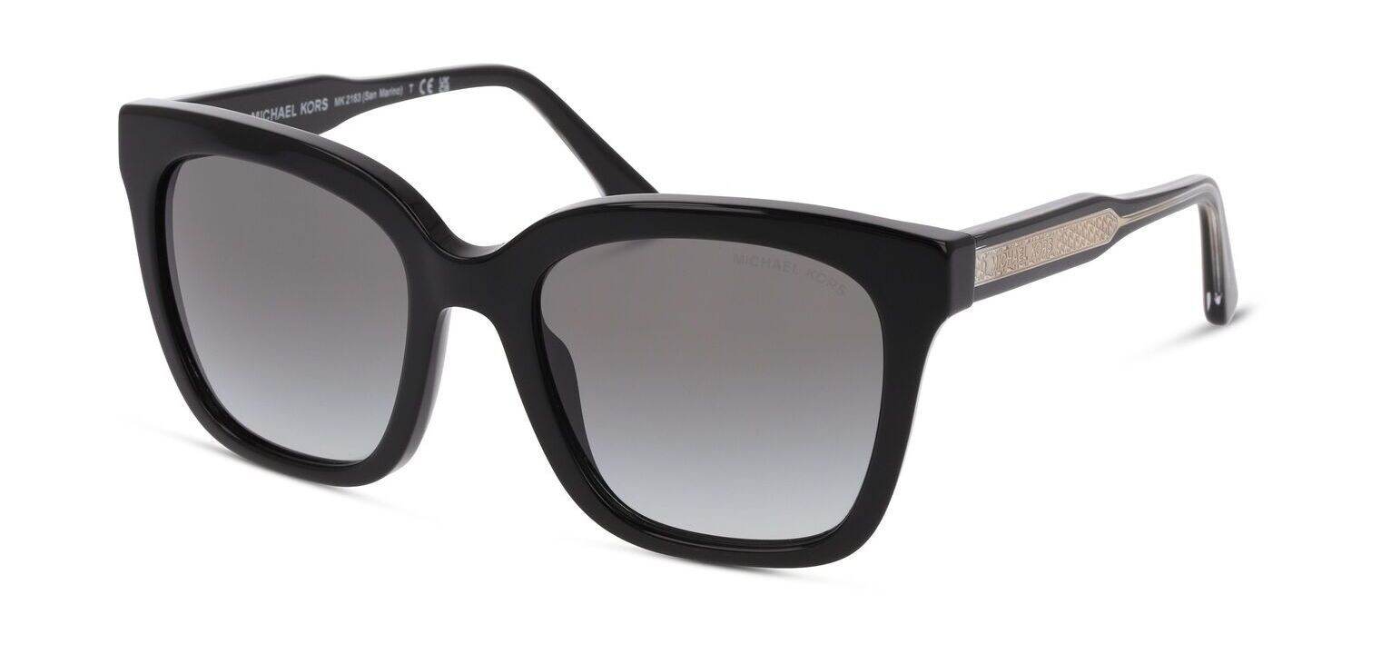 Occhiali da sole Michael Kors Rettangolari 0MK2163 Nero da Donna