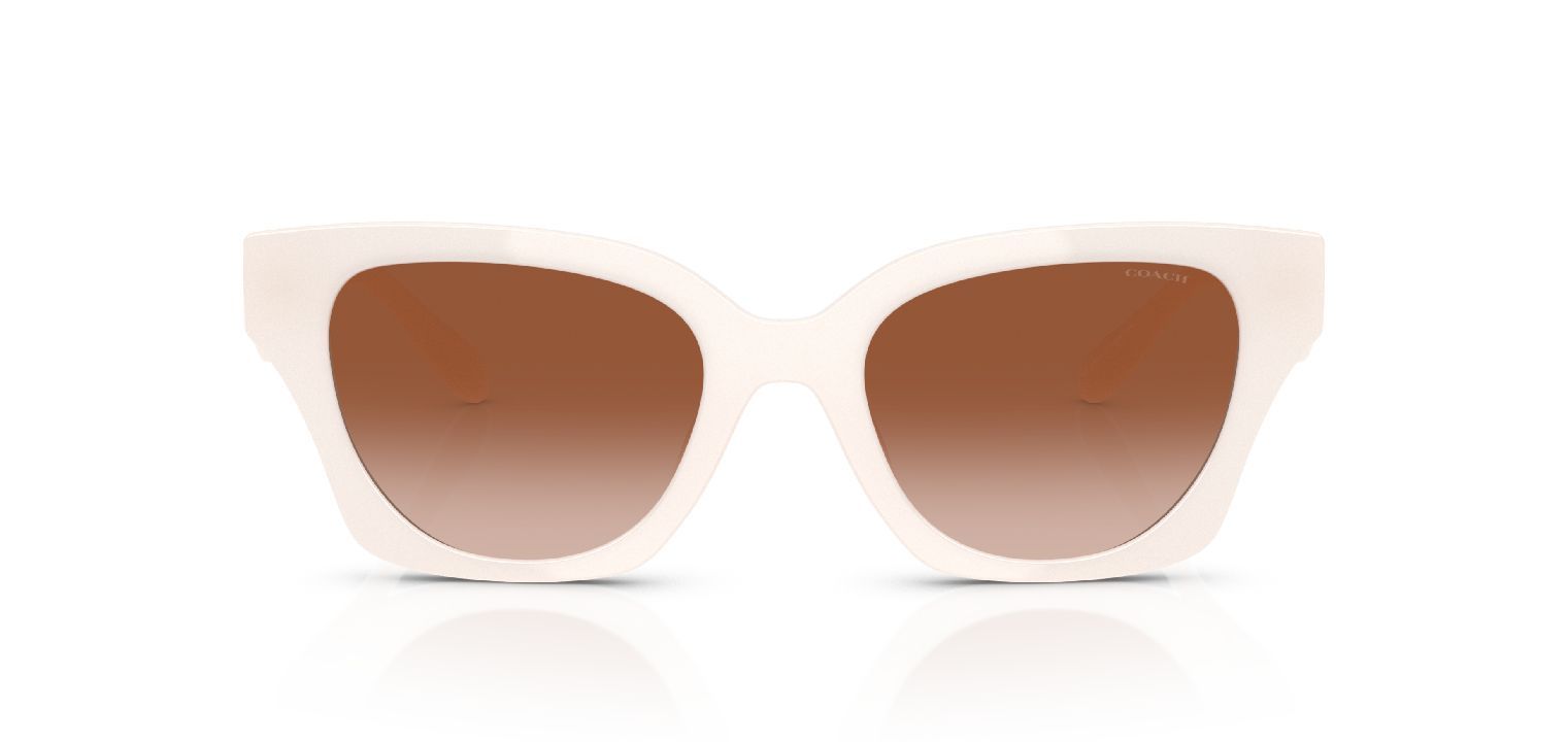 Coach Schmetterling Sonnenbrillen 0HC8418U Weiss für Damen