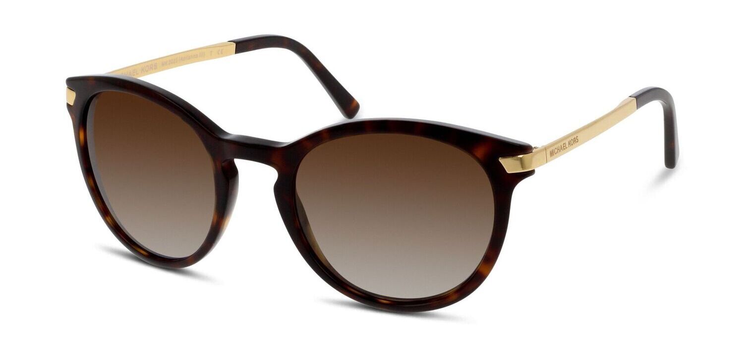 Michael Kors Rund Sonnenbrillen 0MK2023 Schildpatt für Damen