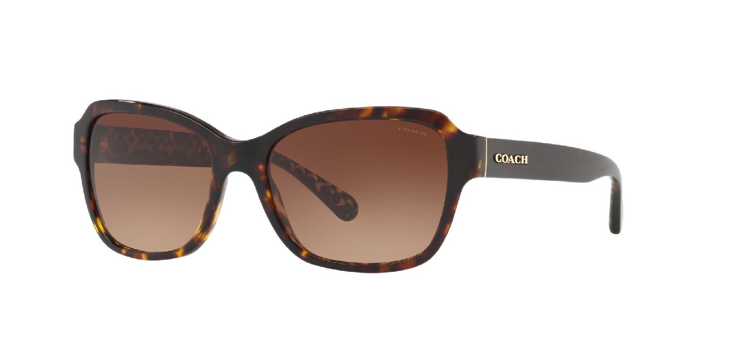 Coach Rechteckig Sonnenbrillen 0HC8232 Schwarz für Damen