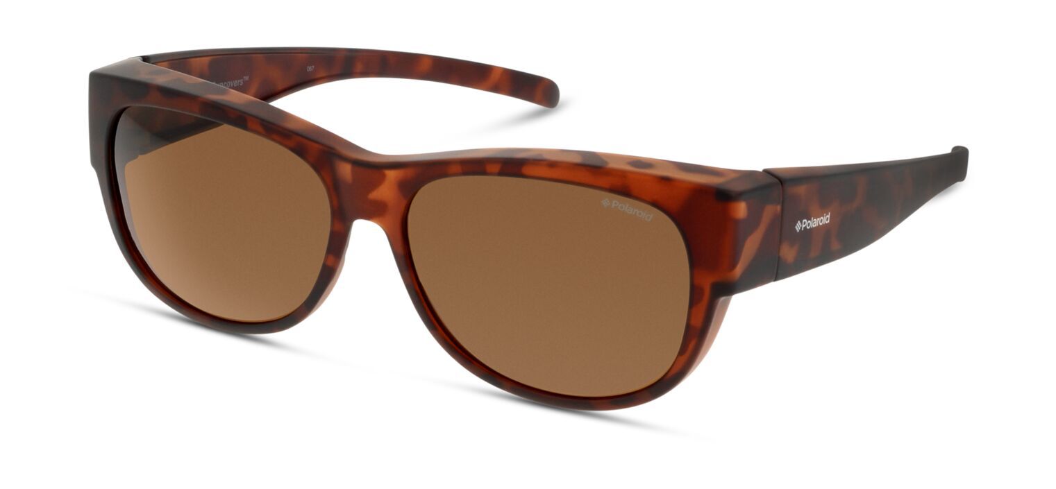 Polaroid Rechteckig Sonnenbrillen PLD 9004/S Havana für Damen/Herren