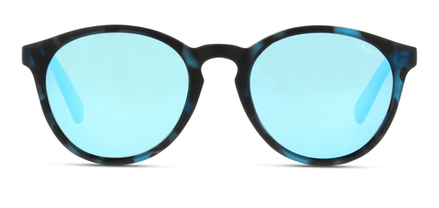 Polaroid Kids Oval Sonnenbrillen PLD 8024/S Blau für Kinder