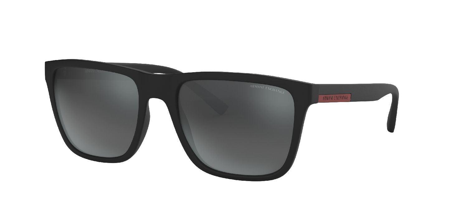 Lunettes de soleil Armani Exchange Carré 0AX4080S Noir pour Homme