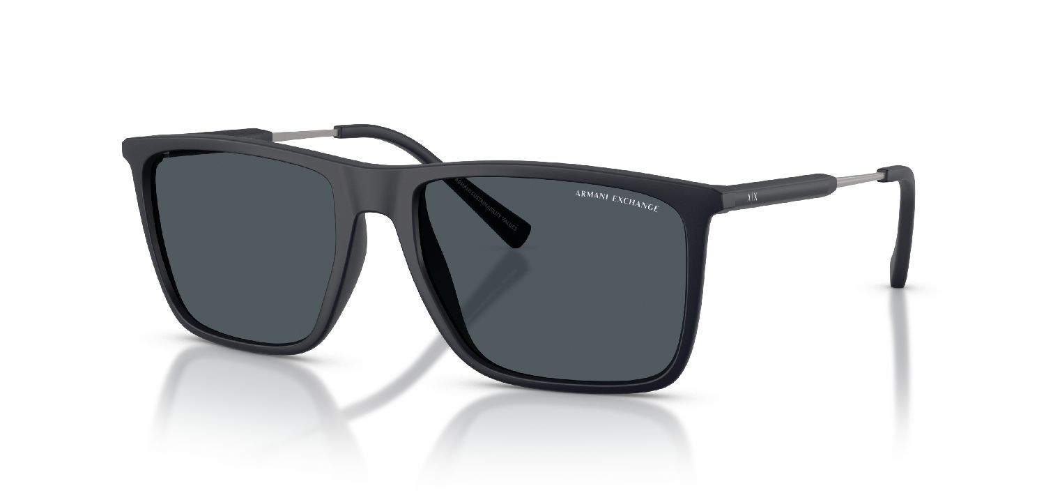 Armani Exchange Quadratisch Sonnenbrillen 0AX4160S Blau für Herren