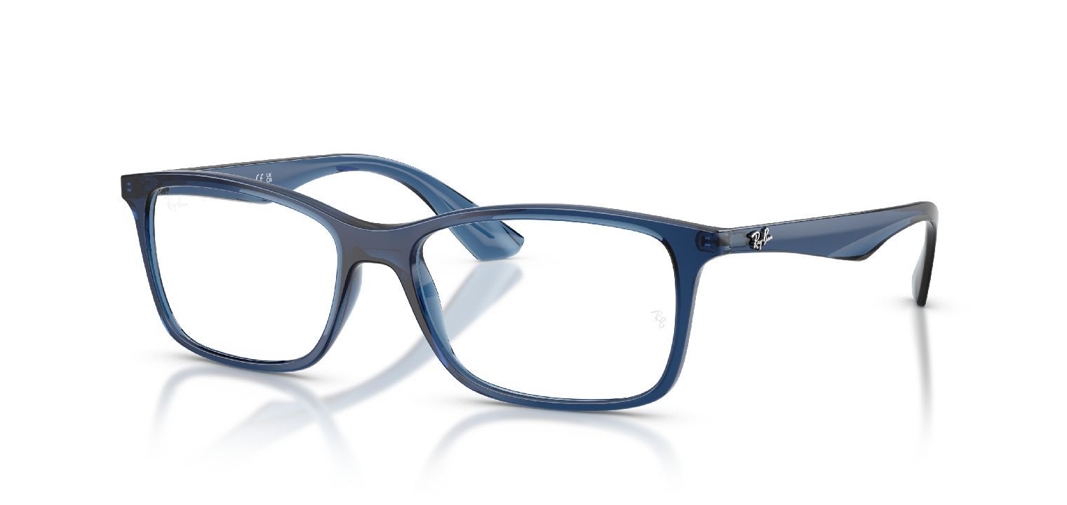 Ray-Ban Quadratisch Brillen 0RX7047 Blau für Damen/Herren