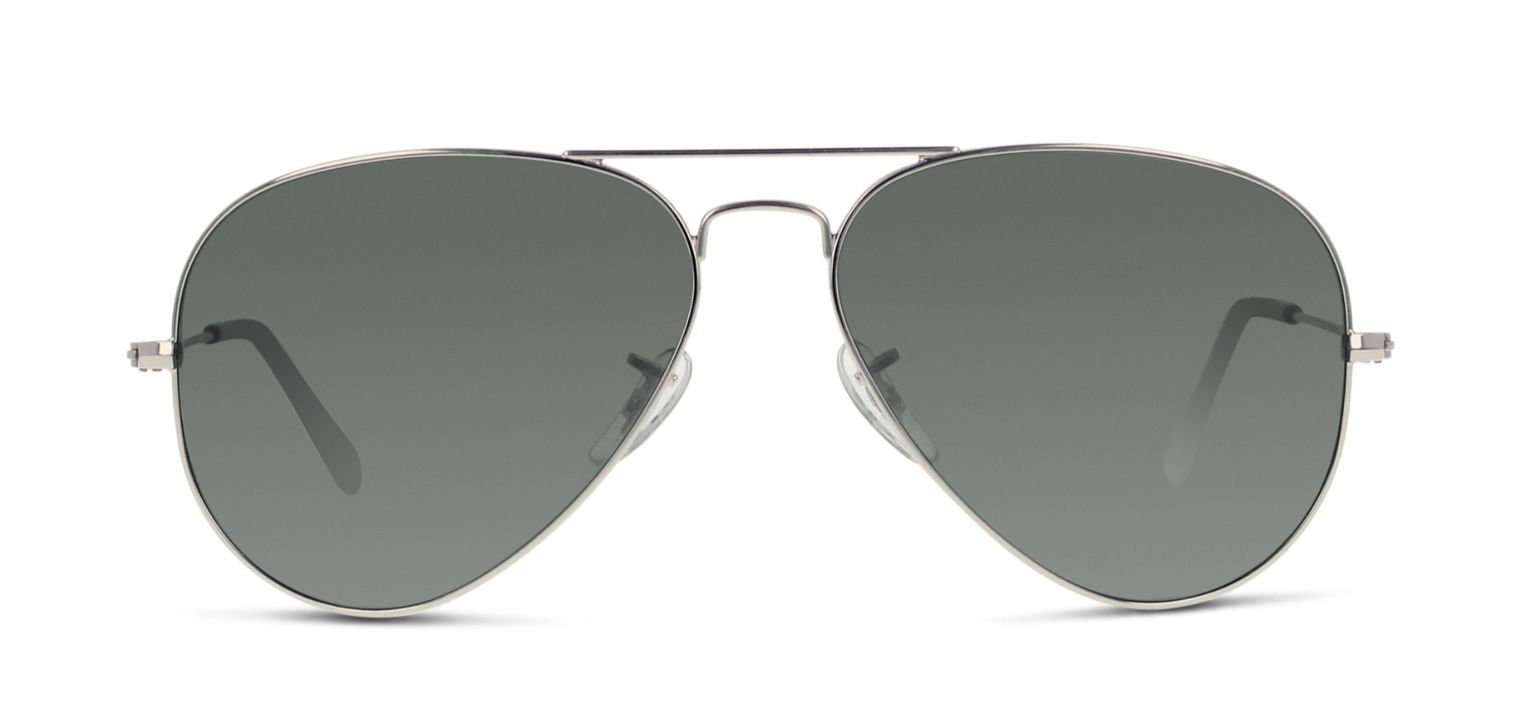 Lunettes de soleil Homme-Femme Ray-Ban 0RB3025 Pilot Argenté