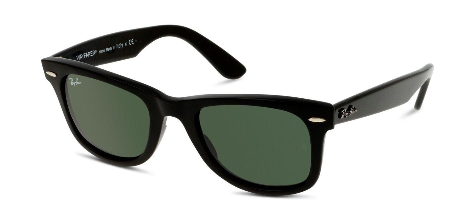 Lunettes de soleil Homme Femme Ray Ban RB2140 Wayfarer Noir McOptic