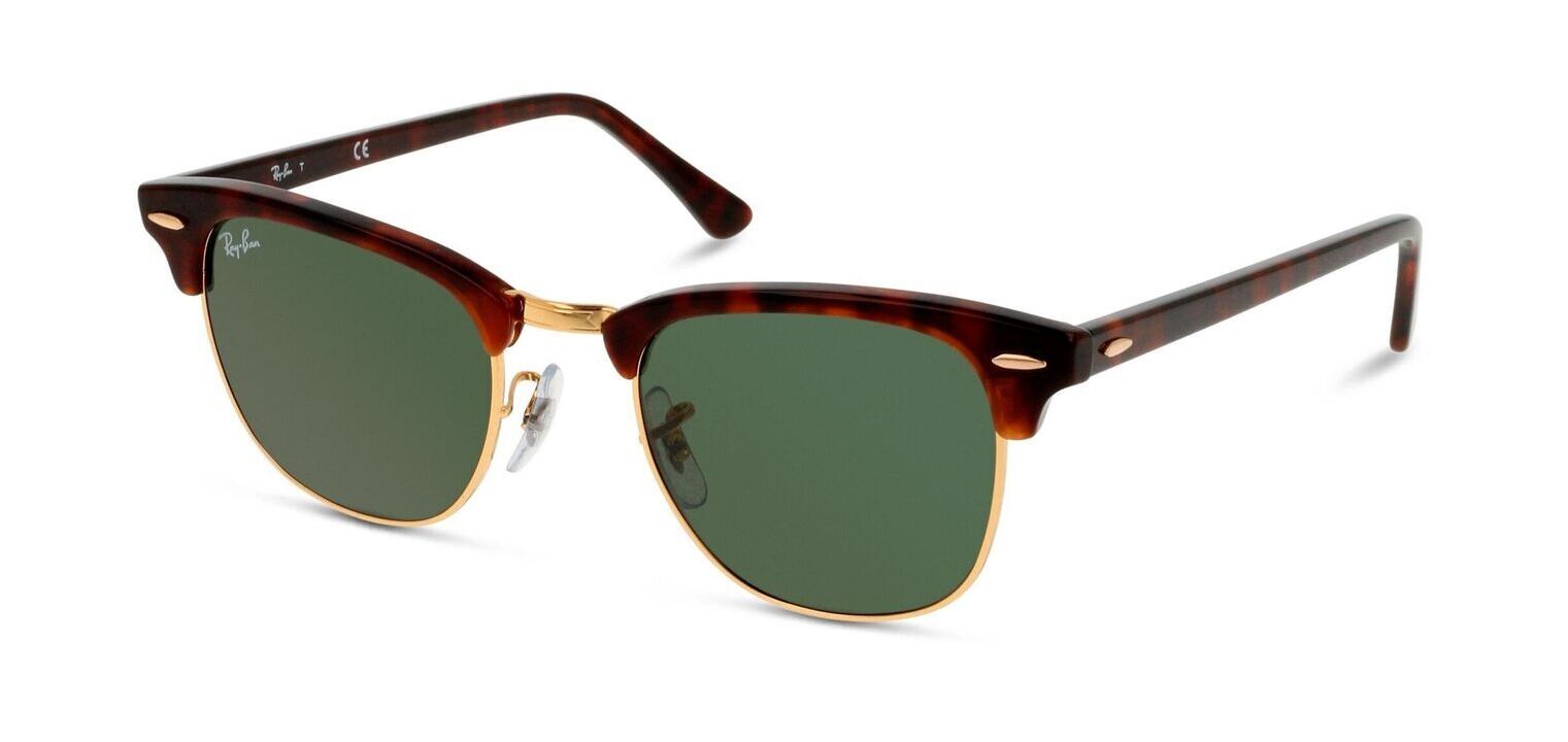 Occhiali da sole Ray-Ban Clubmaster RB3016 Tartarugato da Uomo-Donna