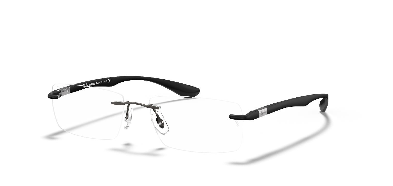 Ray-Ban Rechteckig Brillen 0RX8724 Schwarz für Damen/Herren