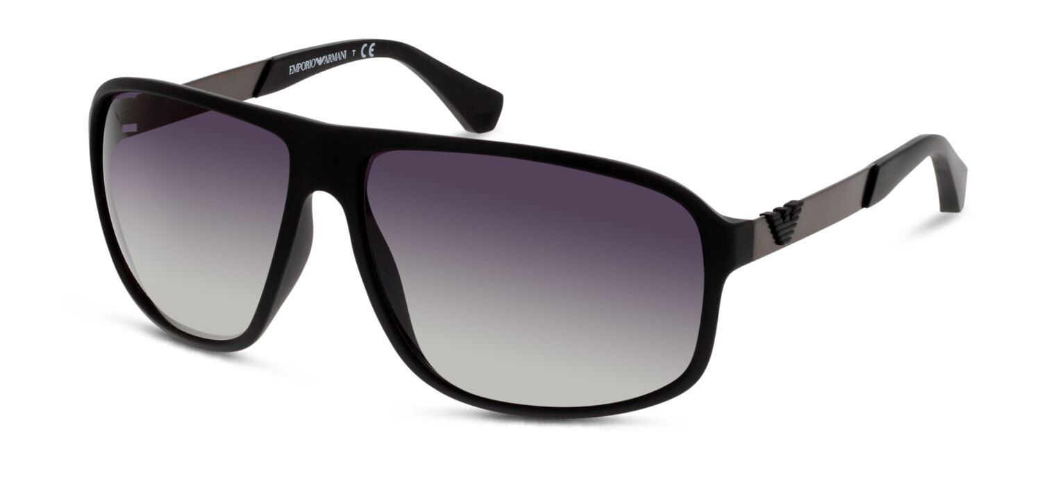 Emporio Armani Rechteckig Sonnenbrillen 0EA4029 Schwarz für Herren