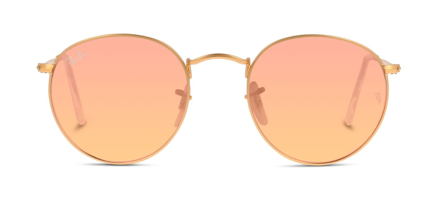 Ray-Ban Rund Sonnenbrillen 0RB3447 Gold für Herren