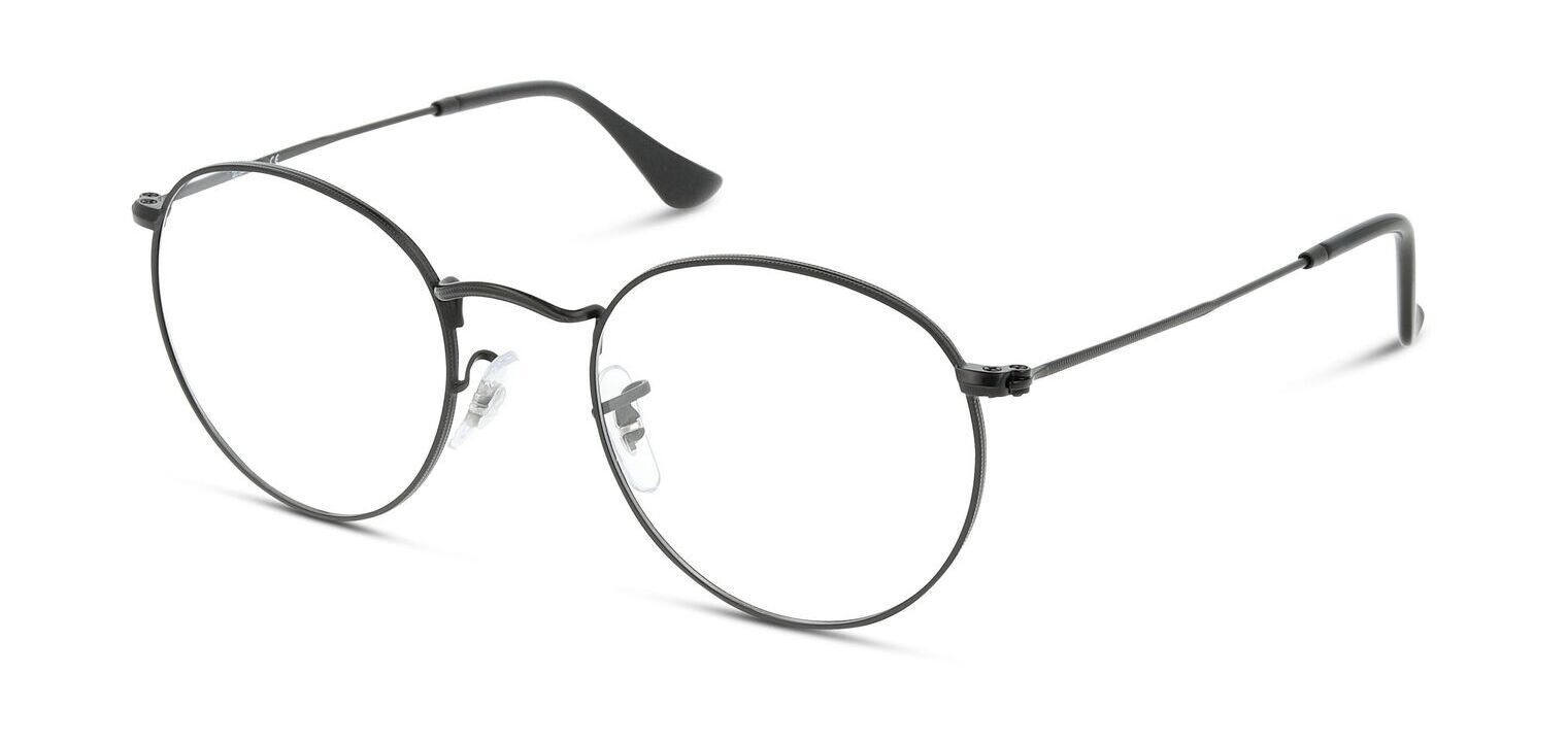 Lunettes de vue Homme-Femme Ray-Ban 0RX3447V Ronde Noir mat