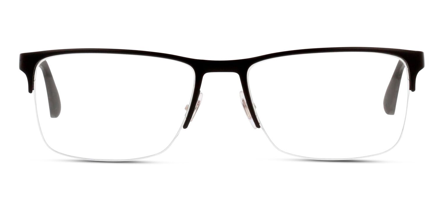 Occhiali da vista Ray-Ban Rettangolari 0RX6335 Nero opaco da Uomo-Donna