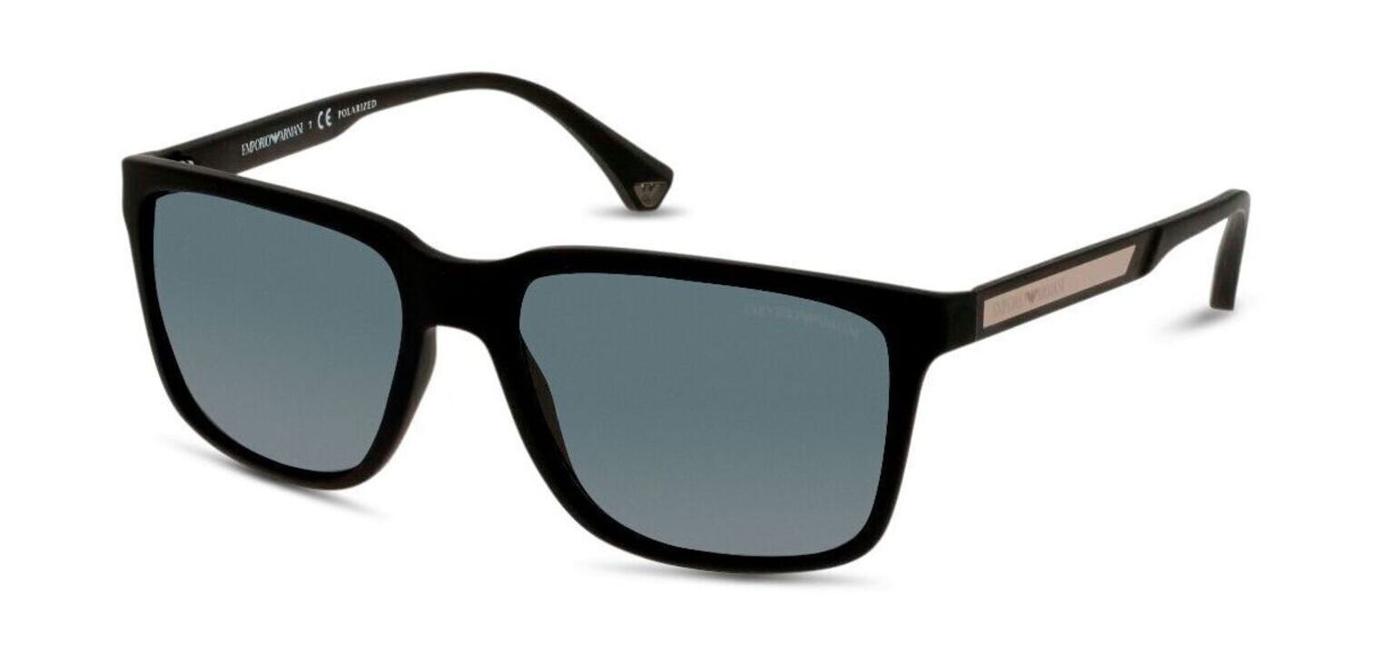 Occhiali da sole Uomo Emporio Armani 0EA4047 Rettangolari Nero