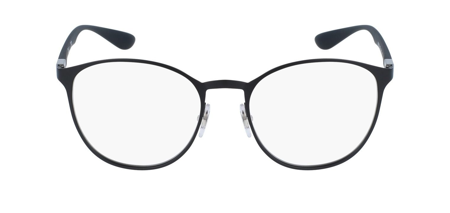 Ray-Ban Rund Brillen RX6355 Mattschwarz für Damen/Herren