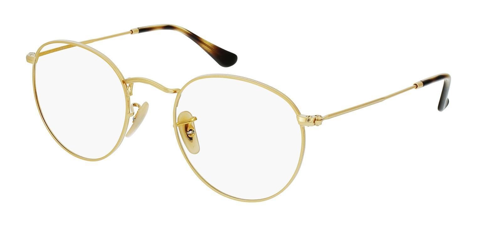 Occhiali Uomo-Donna Ray-Ban 0RX3447V Rotonda Oro