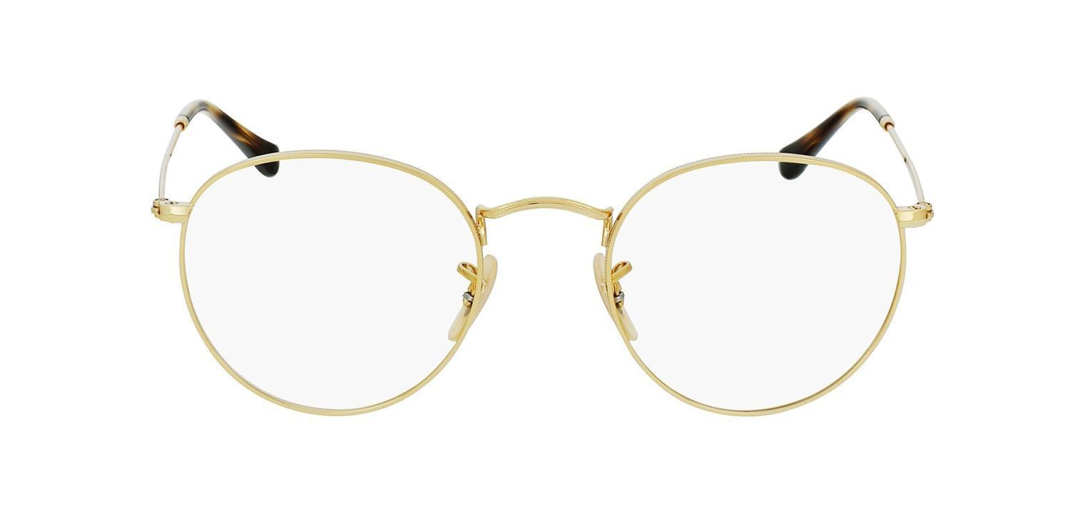 Lunettes de vue Homme-Femme Ray-Ban 0RX3447V Ronde Doré