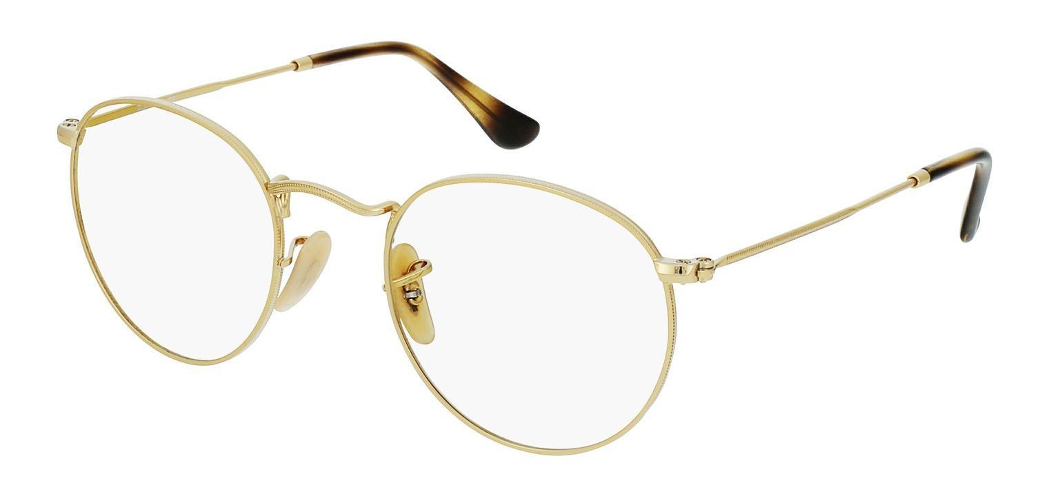 Occhiali Uomo-Donna Ray-Ban 0RX3447V Rotonda Oro